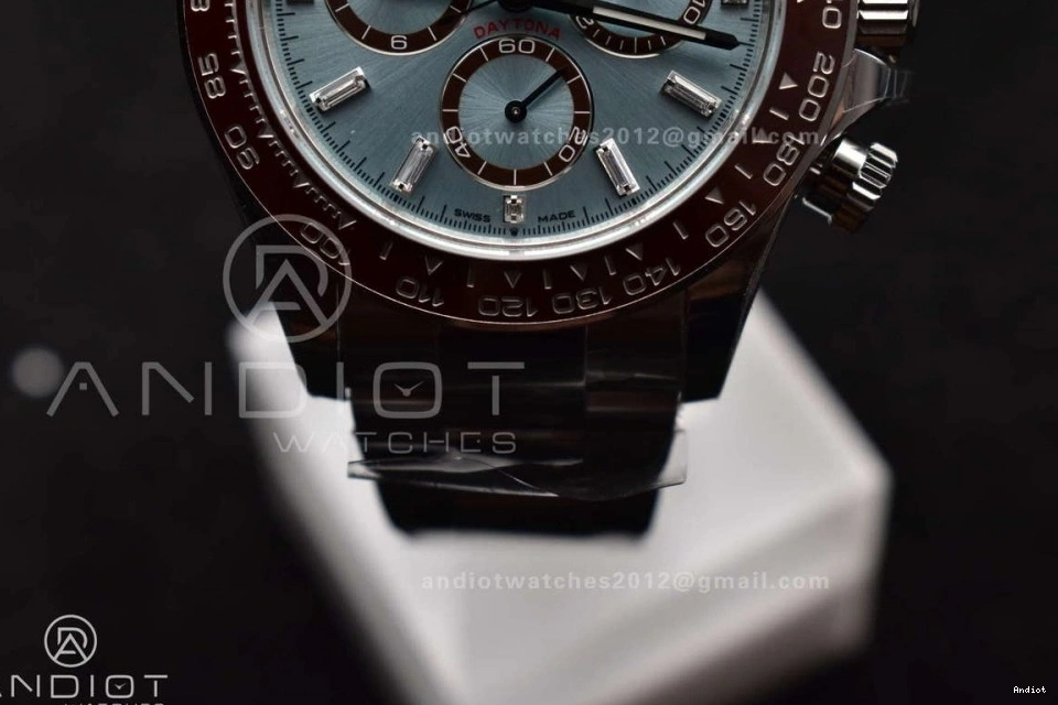 Edition 904L Bracelet Clone Dial 126506 Sticks DD4131 1:1 Daytona Super Asian Markers SS SS Best VSF 904L on Ice Blue 1127